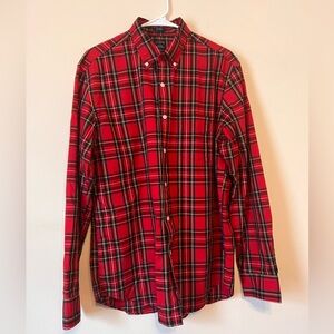 mens J Crew plaid collar button down. Classic fit  Like new